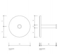 Держатель туалетной бумаги Decor Walther Stone TPH 09744 схема 2