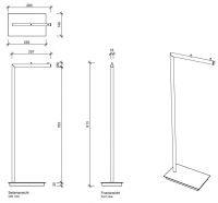 Держатель для туалетной бумаги Decor Walther Straight 05042 схема 2