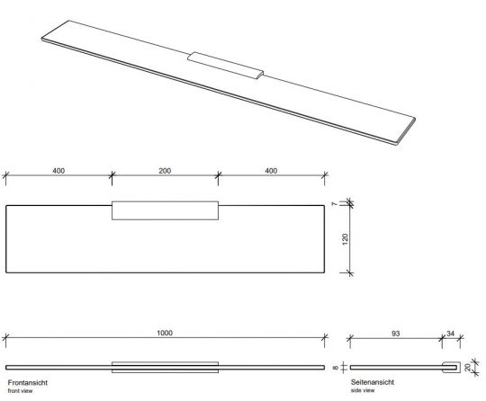 Подвесная полочка для ванной Decor Walther TB GKH 05416 ФОТО