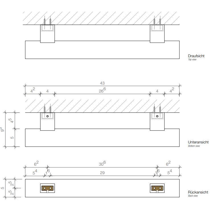 Полотенцедержатель Decor Walther TB HTE 05408 5x43 схема 1