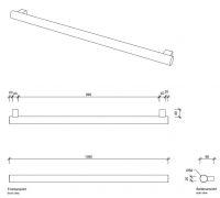 Полотенцедержатель Decor Walther TB HTE 05411 5x108 схема 1