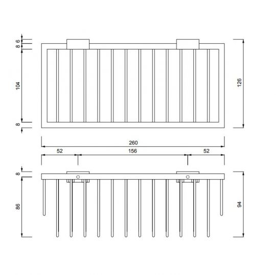 Полка для душа Decor Walther WA WND 07049 ФОТО