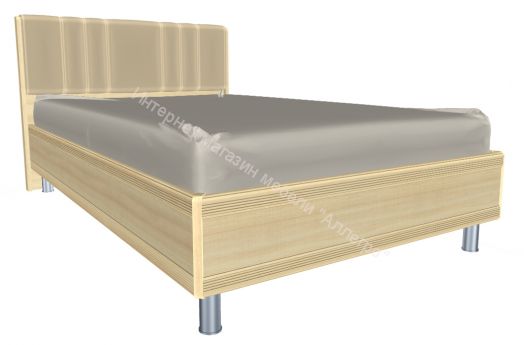 Кровать КР-2012 (1,4*2,0) Карина с  мягким изголовьем