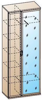 Шкаф ШК-1033 для одежды и белья Карина