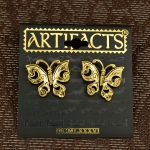 Серьги-гвоздики "Бабочки" (JJ США)