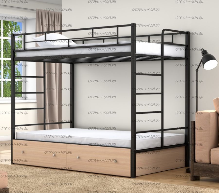 Кровать двухъярусная Валенсия Твист +Я Лофт (120х190)