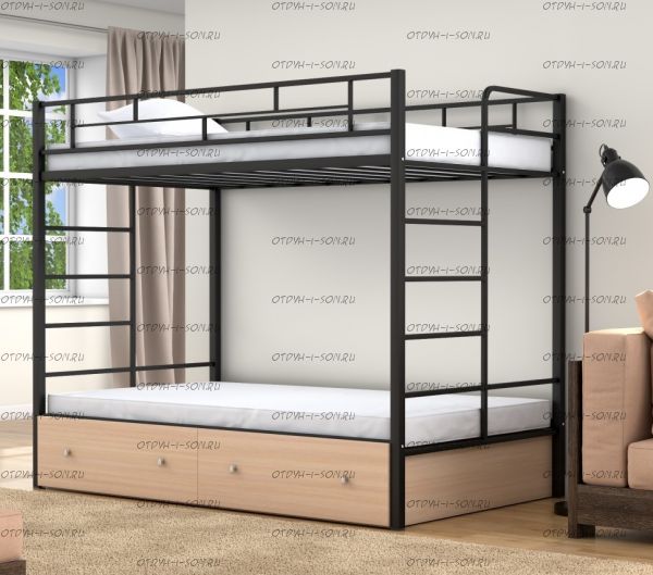 Кровать двухъярусная Валенсия Твист +Я Лофт (120х190)