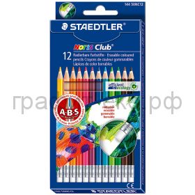 Карандаши цв.12цв.STAEDTLER Noris Club с ластиком ST14450NC12