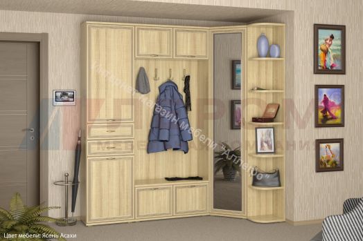 Прихожая КАРИНА комп.3 Снежный ясень