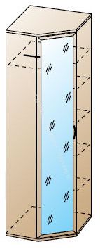 Шкаф ШК-1014 для одежды и белья угловой Карина