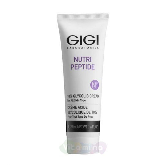 GiGi Крем ночной с 10% гликолиевой кислотой для всех тип кожи NP 10% Glycolic Cream , 50мл