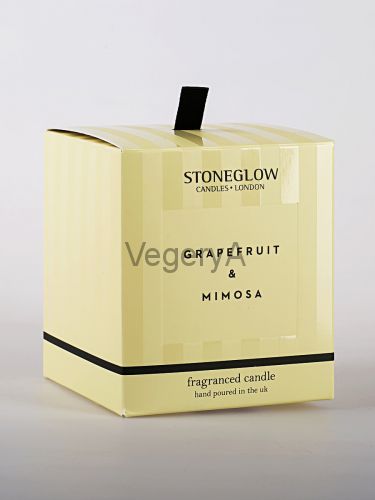 Свеча 300гр Грейпфрут и Мимоза  Stoneglow Современная Классика