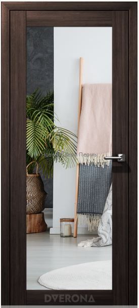"Сингл Зеркало" Межкомнатная дверь с зеркалом Дверона