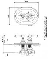 Смеситель для душа Nicolazzi Tradizionale 4909 схема 1