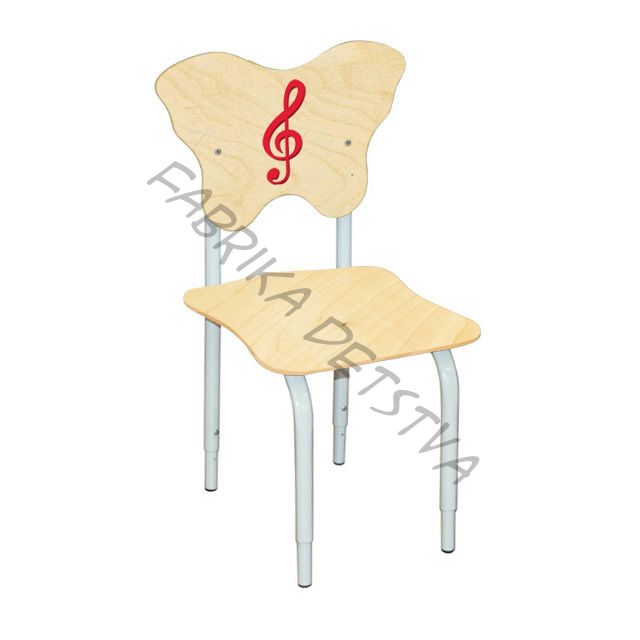 СТУЛ ДЕТСКИЙ НА МЕТАЛЛОКАРКАСЕ РЕГУЛИРУЕМЫЙ 3 ( СКР. КЛ. КРАСНЫЙ )
