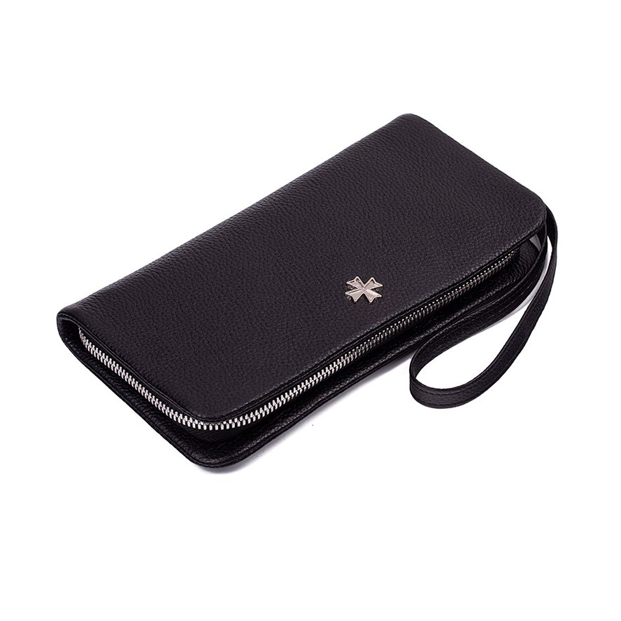 Кожаный мужской клатч Narvin 9426-N.Polo Black
