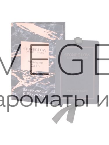 Ароматная карточка (визитка) Сандаловое дерево и Пачули Stoneglow Луна