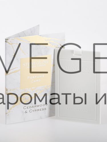 Ароматная карточка (визитка) Кедр и Кипарис Stoneglow Луна