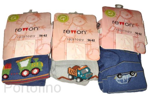 501-004G (56/62) Колготки детские с компьютерным рисунком для мальчиков Rewon
