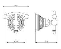 Крючок Nicolazzi Impero 1481 схема 1