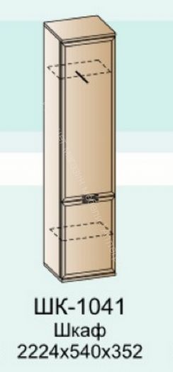 Шкаф ШК-1041 для одежды и белья Карина