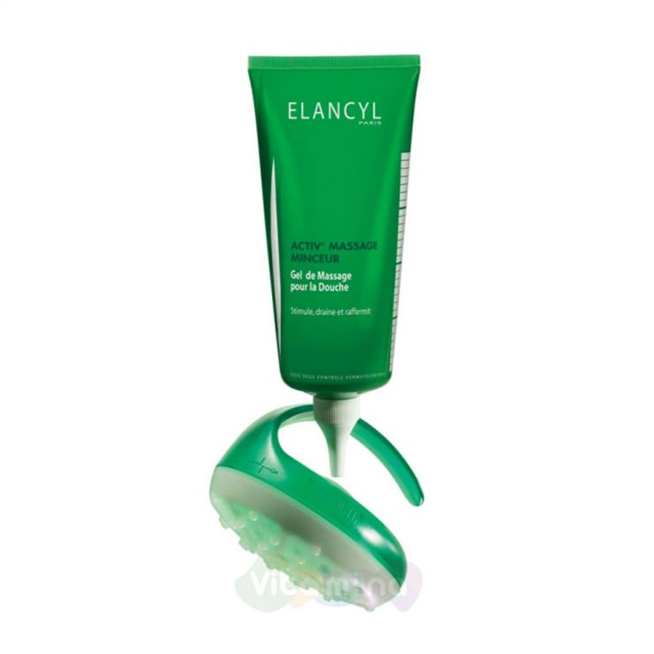 Elancyl Activ Massage массажер+гель для антицеллюлитного массажа, 200мл