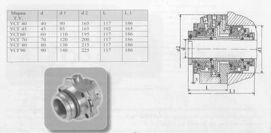 Торцовое уплотнение насосов НК200/370, НК560/30