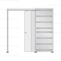 Пенал Eclisse Telescopic под штукатурку ( полотно 2000/2100 мм)