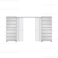 Пенал Eclisse Double Telescopic под штукатурку (полотно 2000/2100 мм)