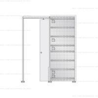 Пенал Eclisse Luce Unico под штукатурку (полотно 2000/2100 мм)