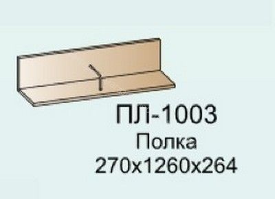 Полка ПЛ-1003  навесная Карина