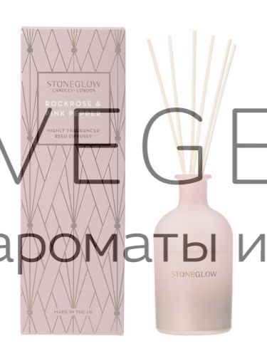 Диффузор Горная Роза и Розовый перец 200мл StoneGlow Геометрия