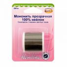 фото фото Мононить  HEMLINE 0,12 мм 200 метров прозрачный темный