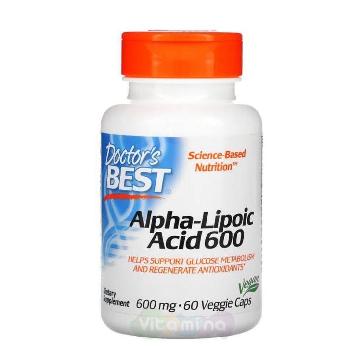 Doctor's Best Альфа-липоевая кислота 600 мг, 60 капсул