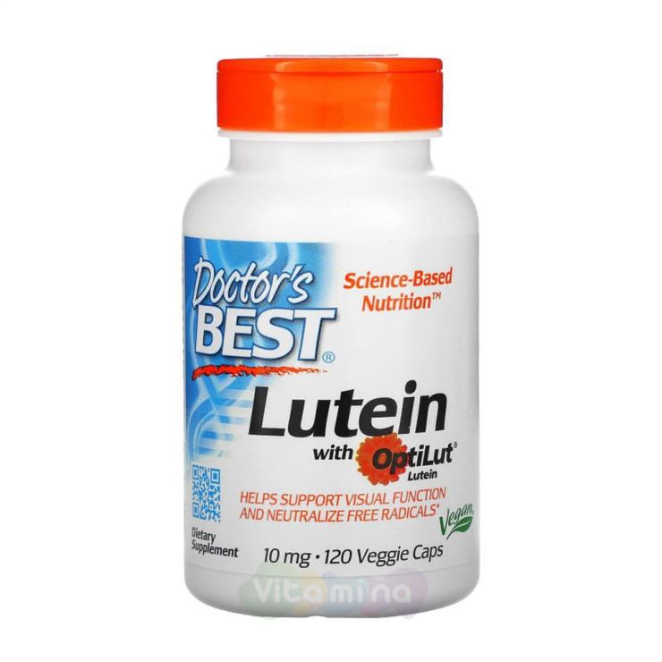 Doctor's Best Лютеин с OptiLut, 10 мг, 120 капсул