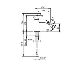 Однорычажный смеситель для биде Fantini Icona Classic R408WF ФОТО