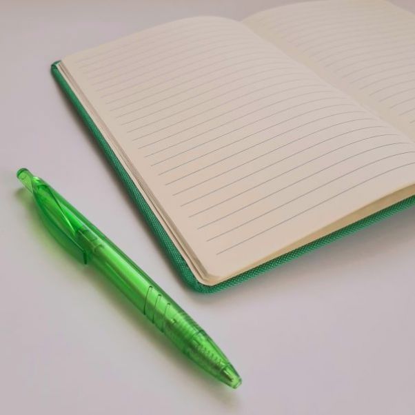 Эко блокнот из RPET Mivaz зеленый