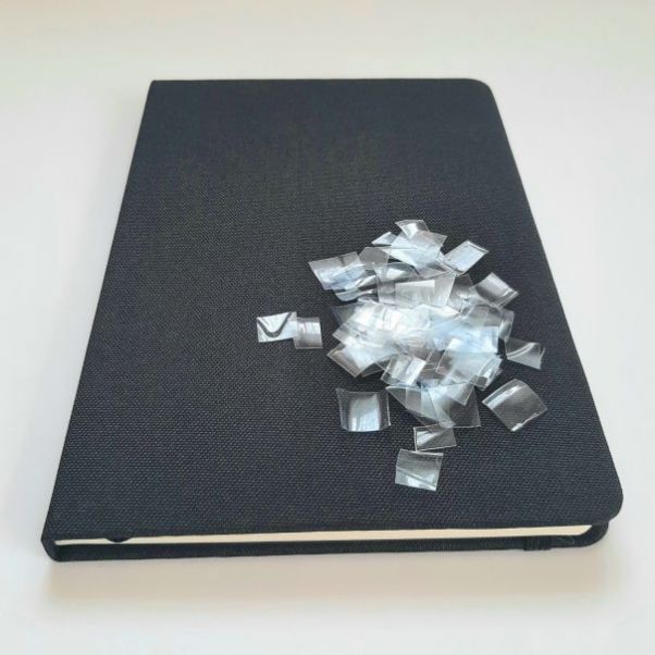 Эко блокнот из RPET Mivaz черный