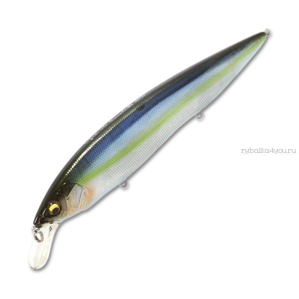 Воблер Megabass Kanata Ayu 160F 160 мм / 30 гр / Заглубление: 0,8 - 1,2  м / цвет: MG Sexy Sceleton (JP)