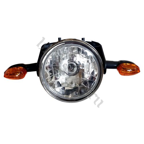 Комплект круглой фары черный Yamaha YBR125 2009+