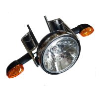 Комплект круглой фары серебристый Yamaha YBR125 2009+