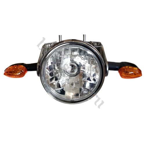 Комплект круглой фары серебристый Yamaha YBR125 2009+