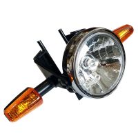 Комплект круглой фары черный Yamaha YBR125 2004-2008