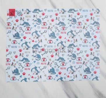 Коврик под миску Meow 43х56 см