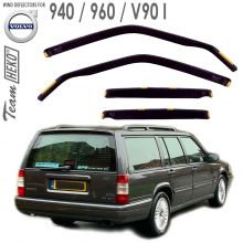 Дефлекторы Volvo 940 / 960 / V90 I от 1990 - 1998 Универсал для дверей вставные Heko (Польша) - 4 шт.