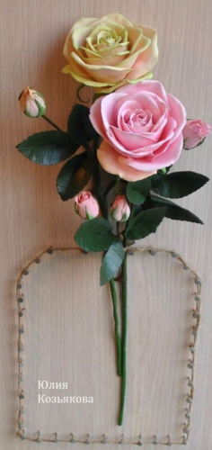 [Флористика] Видео мастер-класс Роза Оливия из иранского фоамирана (Юлия Козьякова)