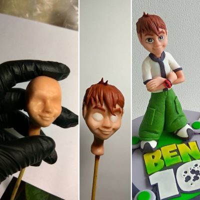 [Где торт?] Лепка портрета из сахарной мастики (Ксения Енакиевская)