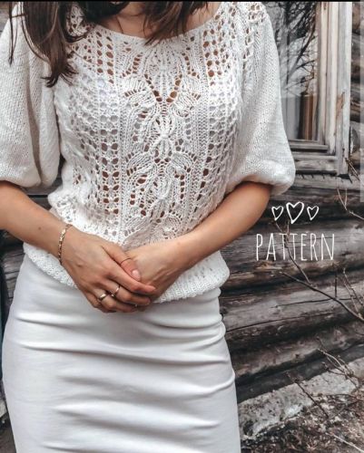[Вязание] Летняя блузка «Ajour» (Елена Грабенко)