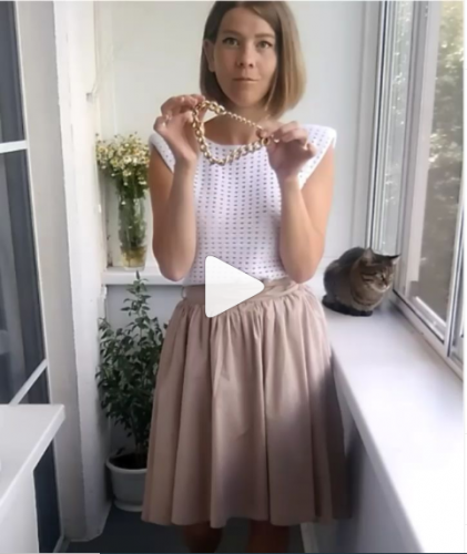 [Вязание] Топ с подплечниками «Denver» (t.w.o.s.i)