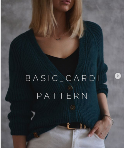 [Вязание] Взрослый кардиган «Basic Cardi» (Юлия Старикова)